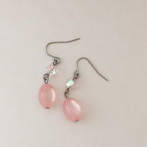 Rounded Oval Dangle Earrings